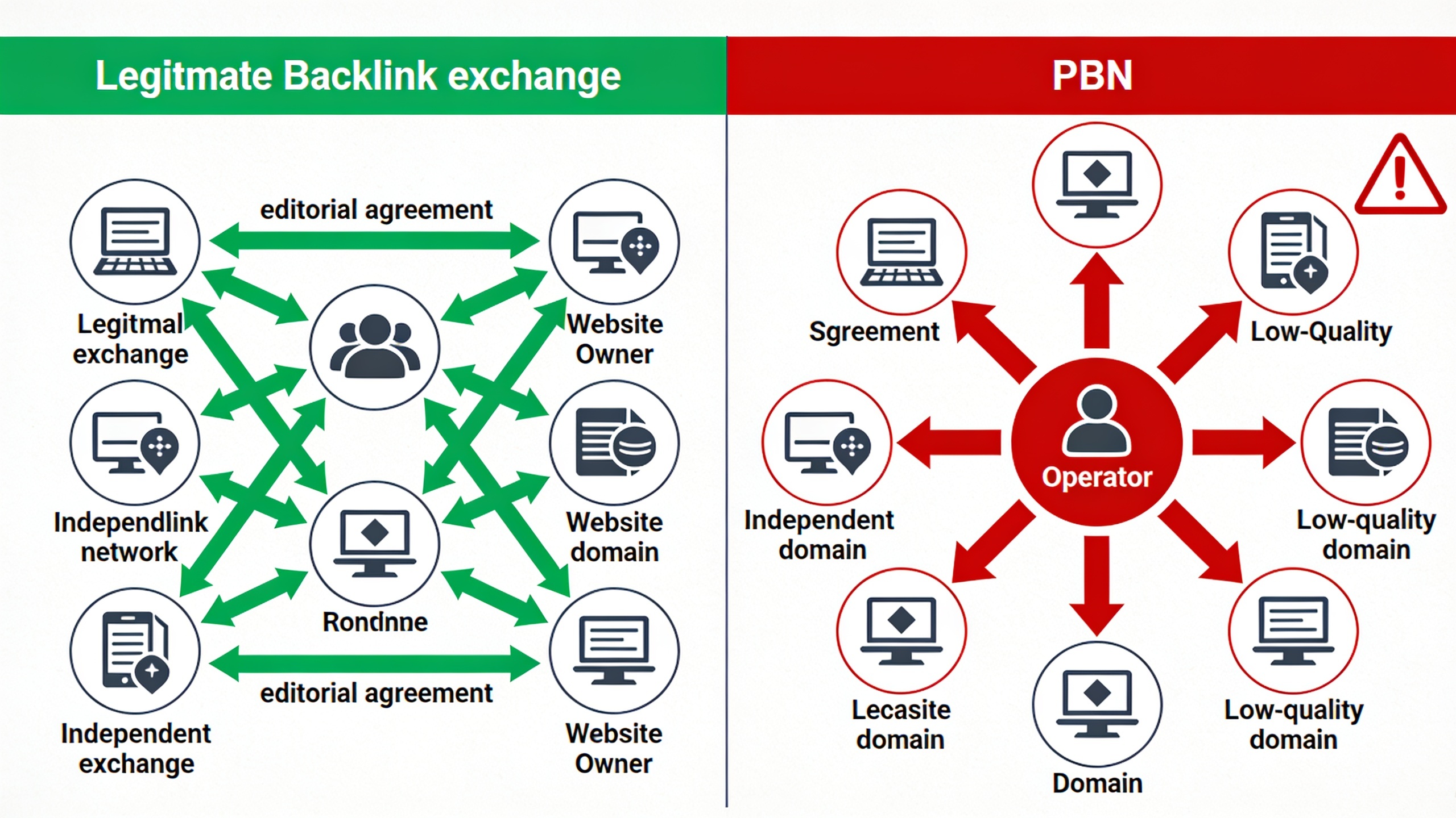 How Backlink Exchange Networks Work (And Why They're Not PBNs)