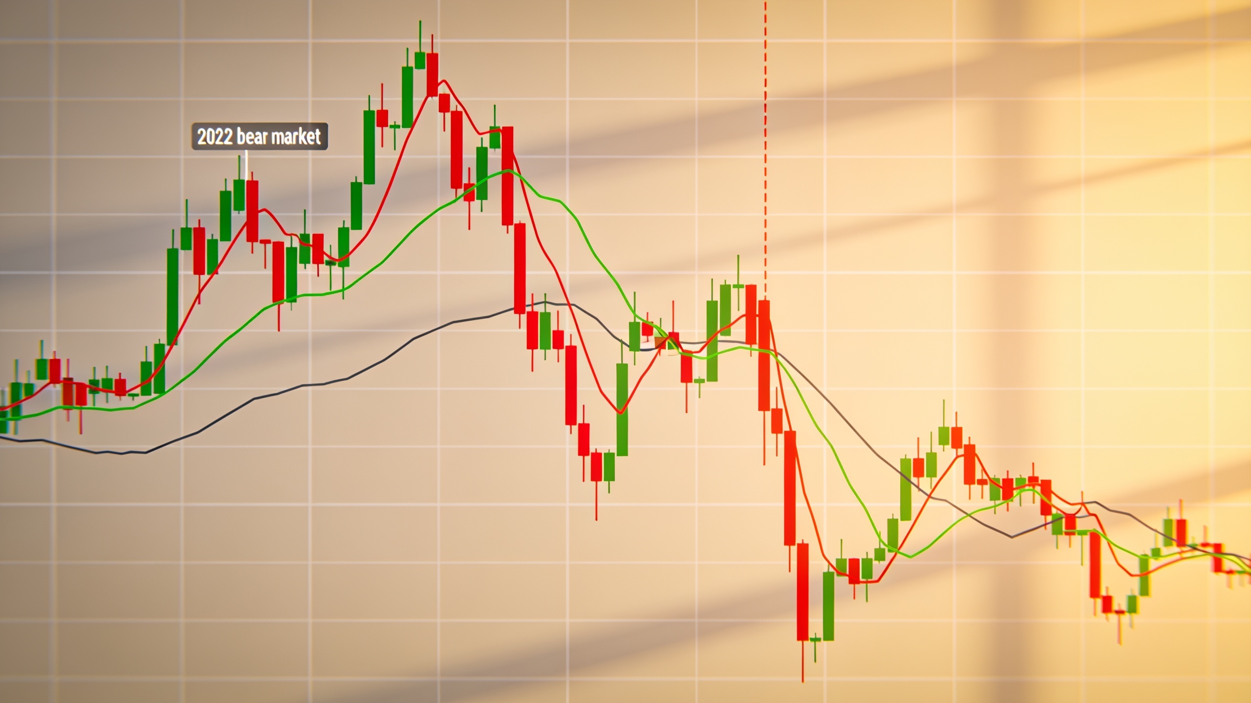 Bitcoin price volatility chart showing historical crashes and price swings over multiple years