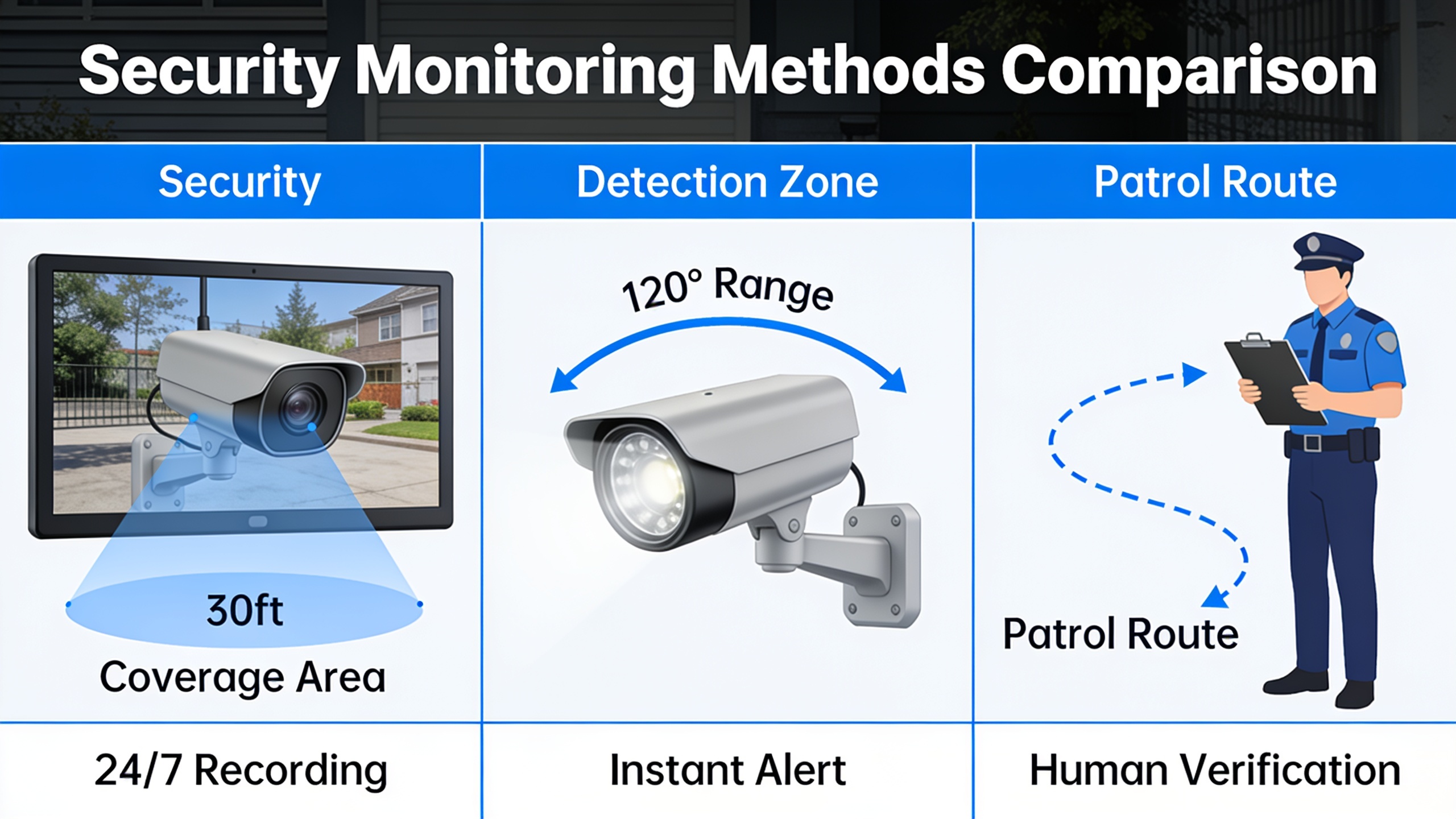 Vacant property security methods comparison