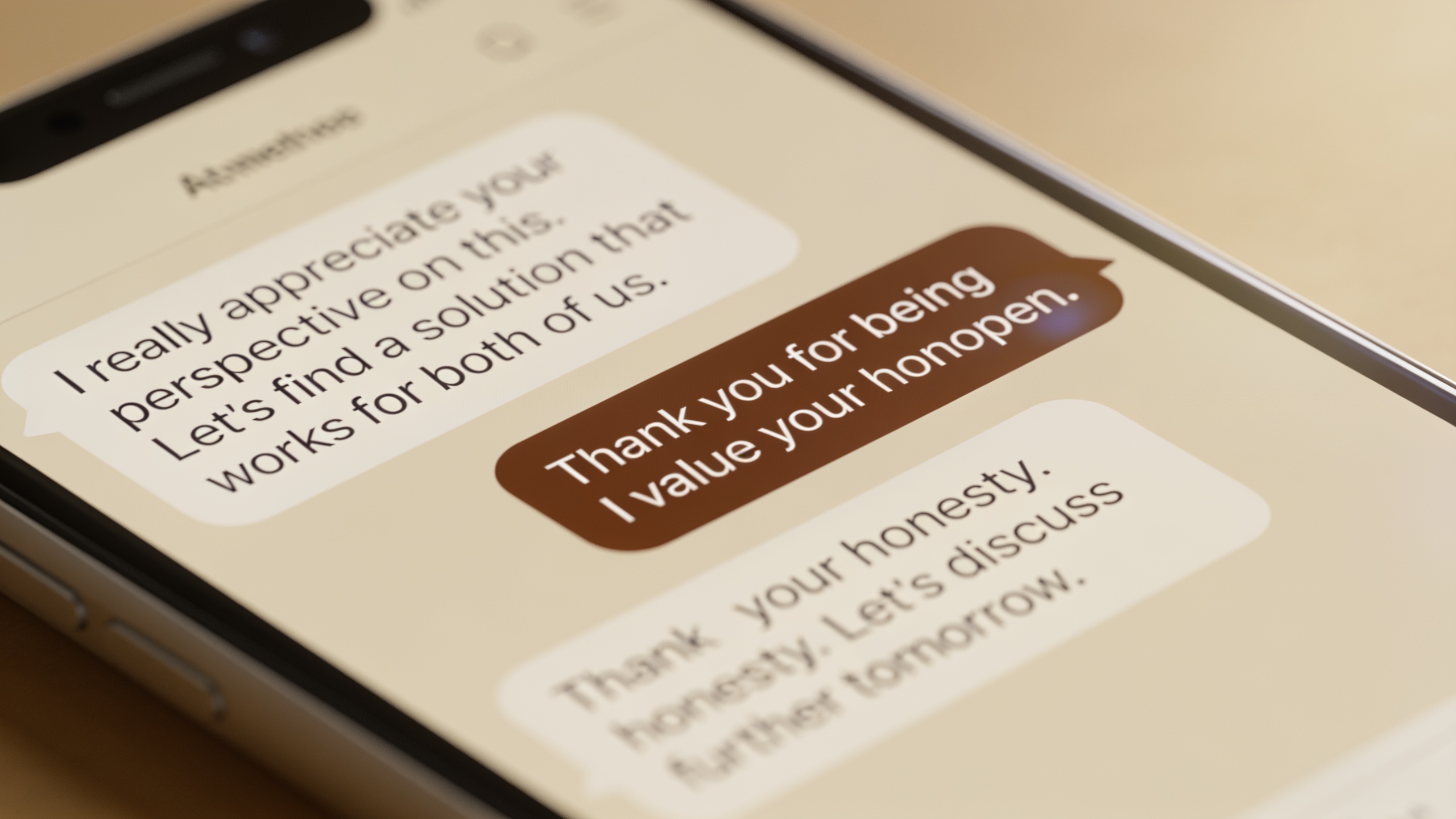 Example of respectful text communication ending a casual relationship gracefully