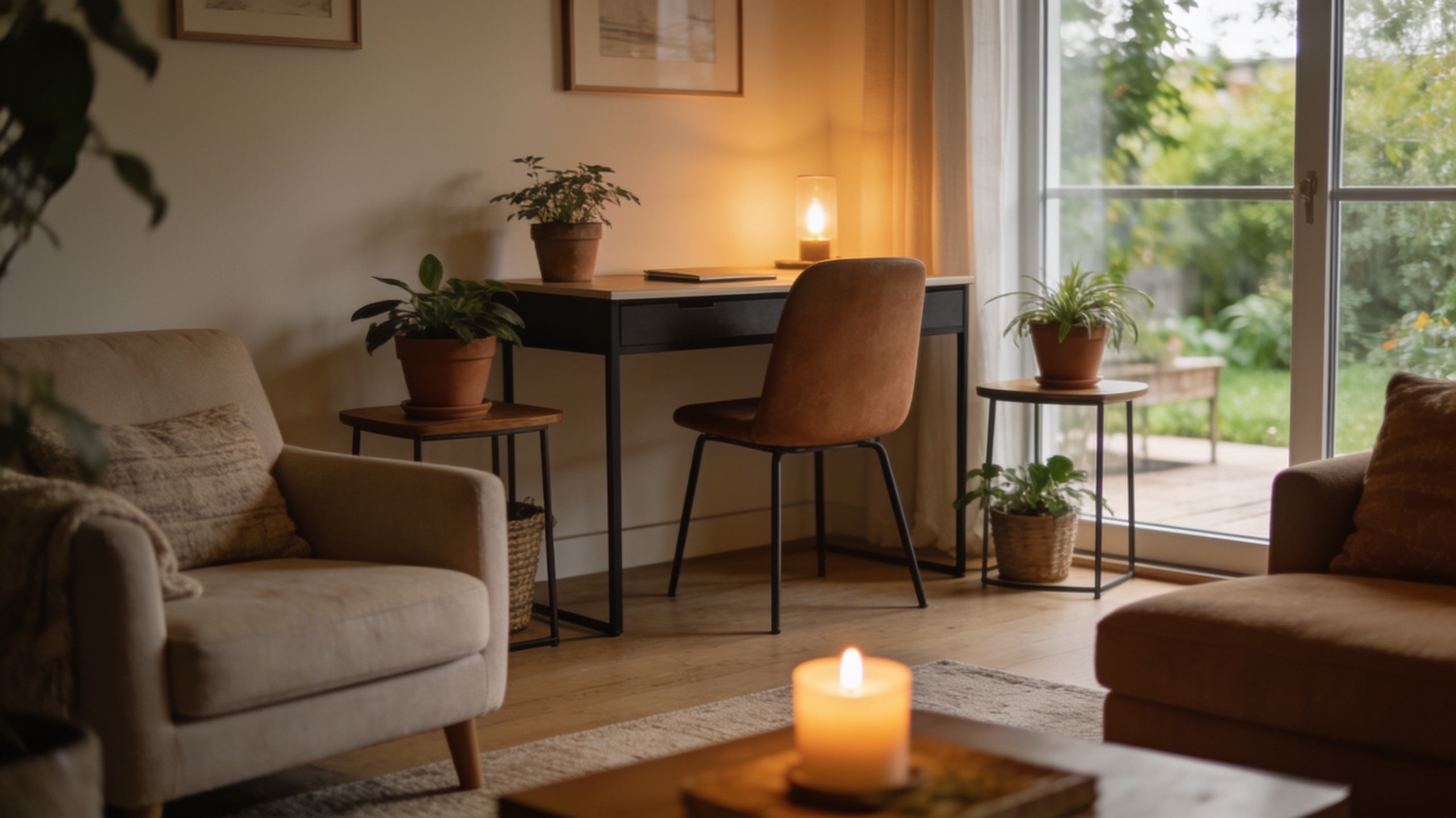 Professionally staged home listing showing a bright living room with natural light and welcoming ambiance