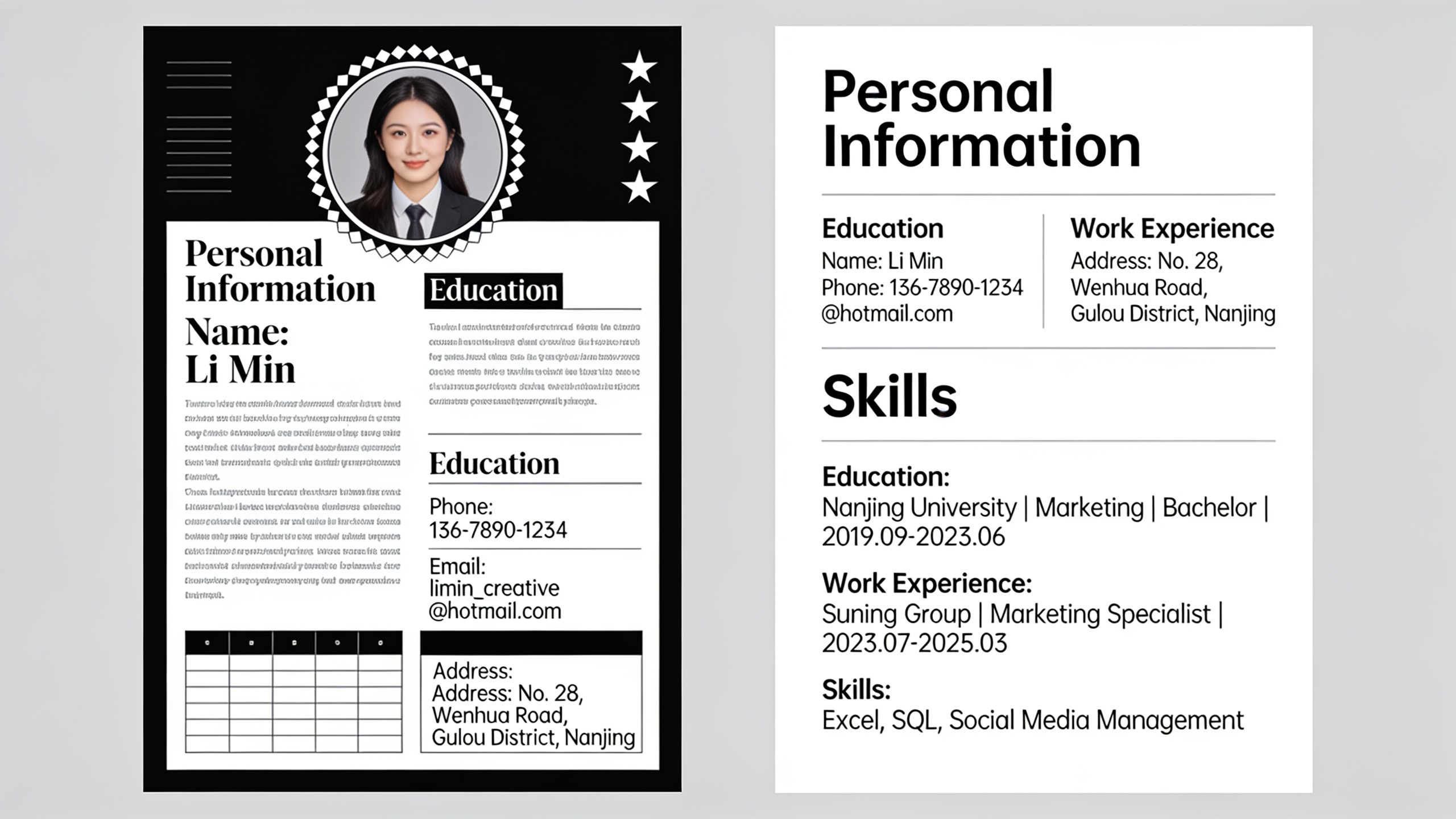 Comparison of ATS-unfriendly versus ATS-friendly resume formatting for Indian job seekers